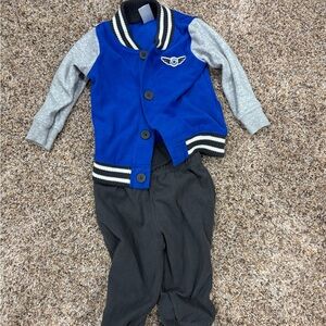 Carter's Blue and Gray Kids Jogger Set